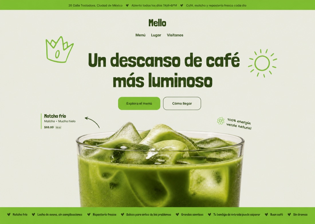 Nouveau site de Mello, conçu par Smoothwave